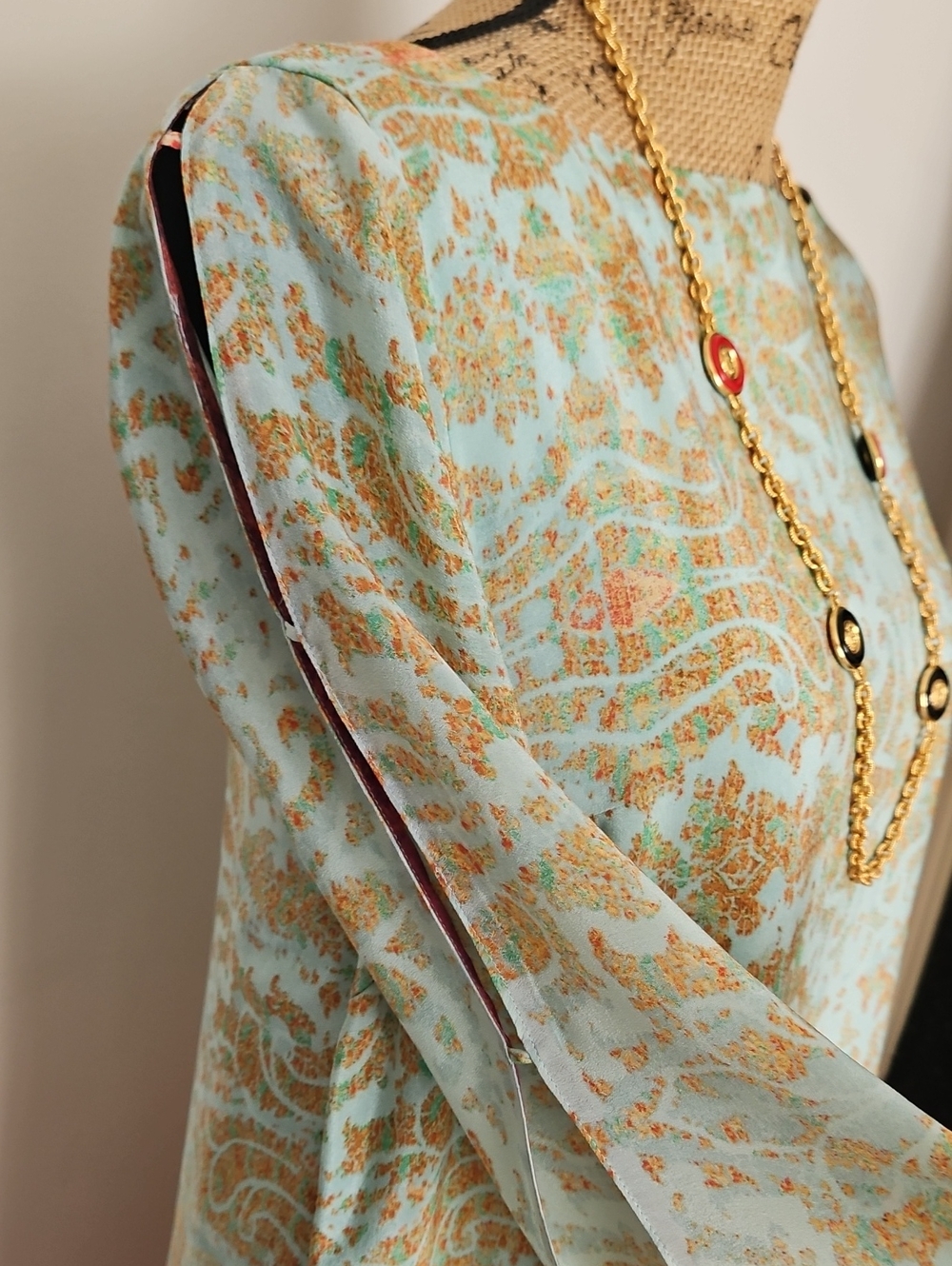 Maeve Silk Dress, Size M. - Picture 3 of 12